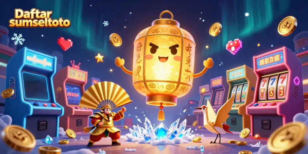 Experience the excitement of Daftar sumseltoto with vibrant casino elements and enchanting 3D characters.