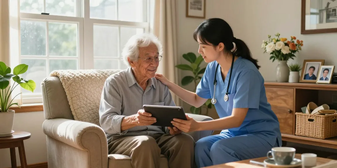 Care agencies birmingham providing in-home support for the elderly in a cozy, welcoming environment.