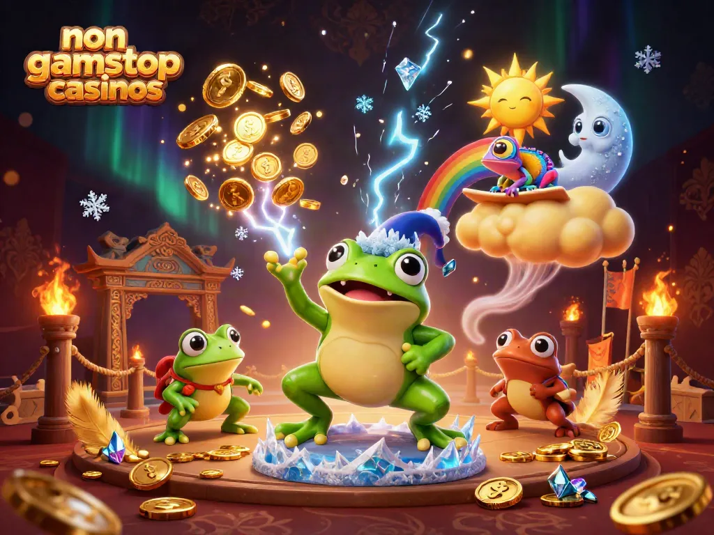 Experience the thrill of non gamstop casinos with vibrant characters and dynamic gambling elements.