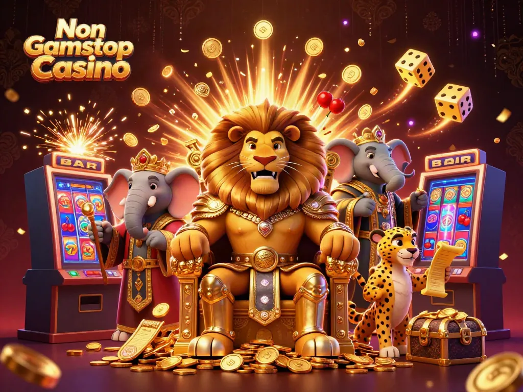 Engage in thrilling gameplay at Non Gamstop Casino with dynamic characters and casino elements.